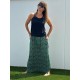 Vestido LONG RING Black/Green