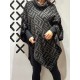 Poncho GEOMETRIC kaki